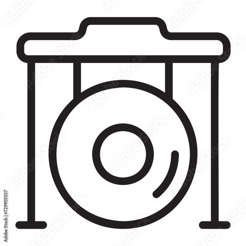 gong line icon