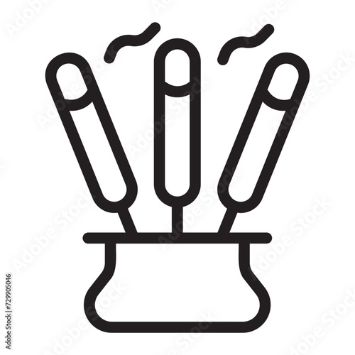 incenses line icon