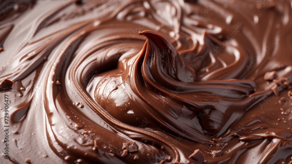 Abstract art of melting chocolate, ideal for showcasing dessert creations