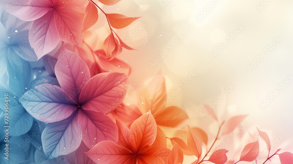 Abstract floral patterns with soft gradients, symbolizing natural beauty Abstract floral patterns with soft gradients, symbolizing natural beauty
