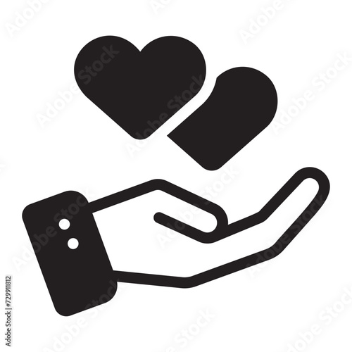 Solidarity glyph icon