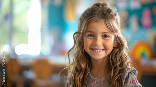 Aspiring Educator: A future teacher's smile reflects their passion for shapin...