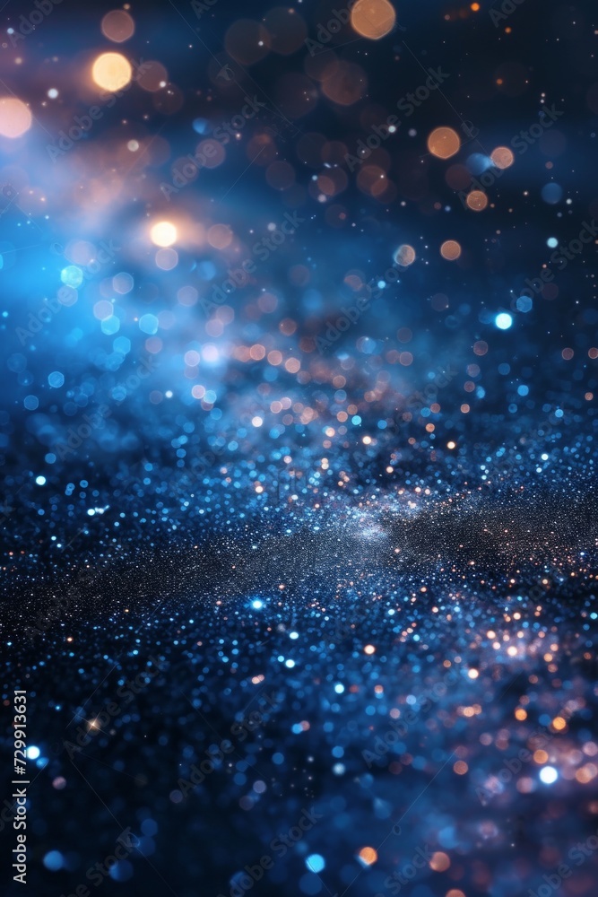 Obraz premium Celestial Constellations: Sparkling stars and swirling galaxies create a cosmic abstract background, representing the vastness of the universe.