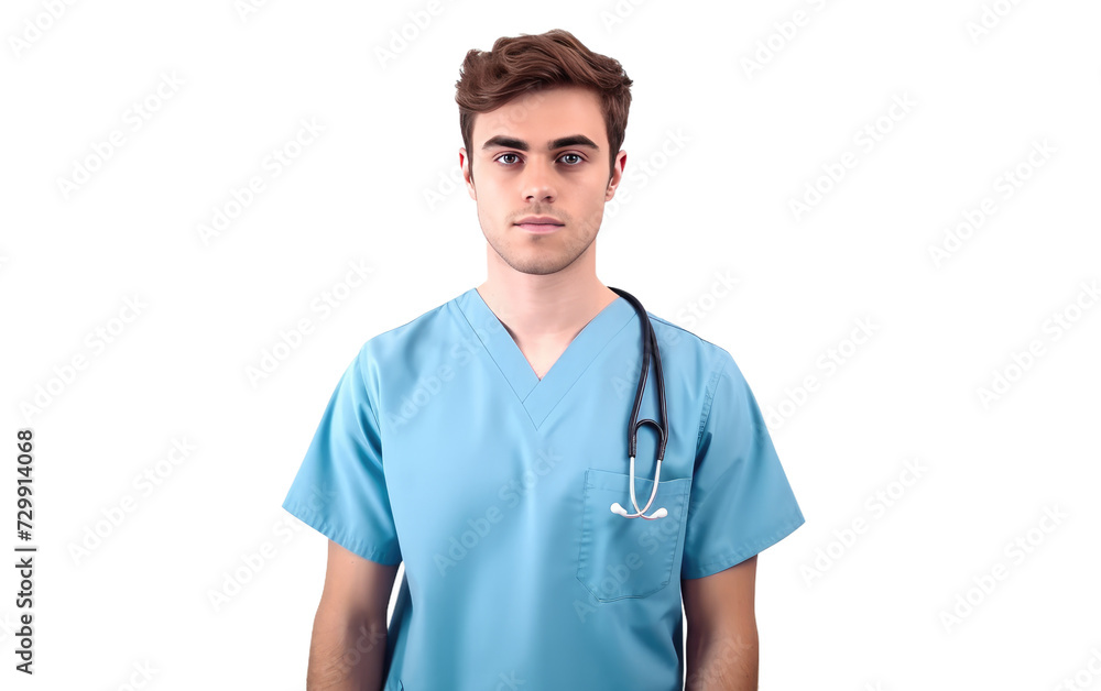 The Commitment and Expertise of a Well Trained Young Male Nurse in Healthcare on a White or Clear Surface PNG Transparent Background. The Commitment and Expertise of a Well Trained Young Male Nurse in Healthcare on a White or Clear Surface PNG Transparent Background.