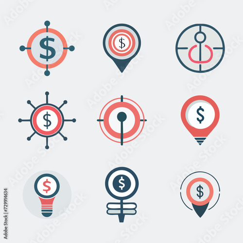 Business Social media icon Pro style Vector Set