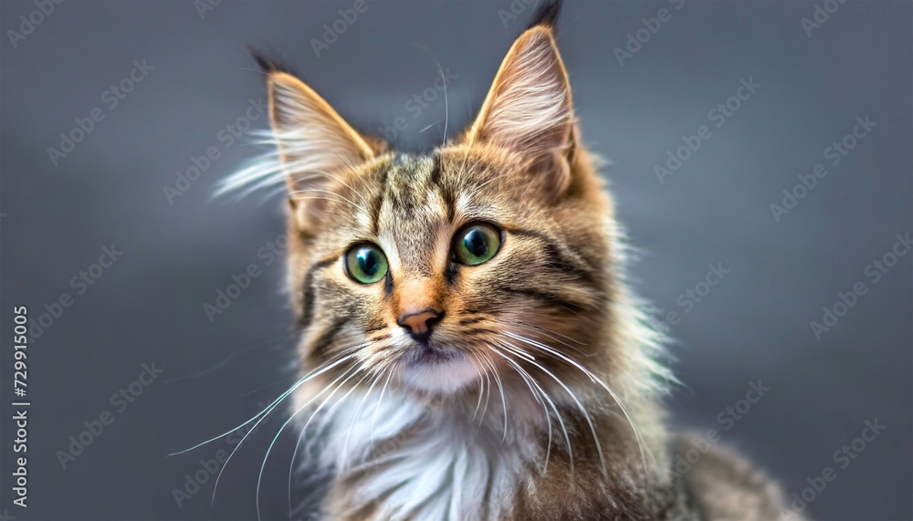 Portrait of an exquisite feline.