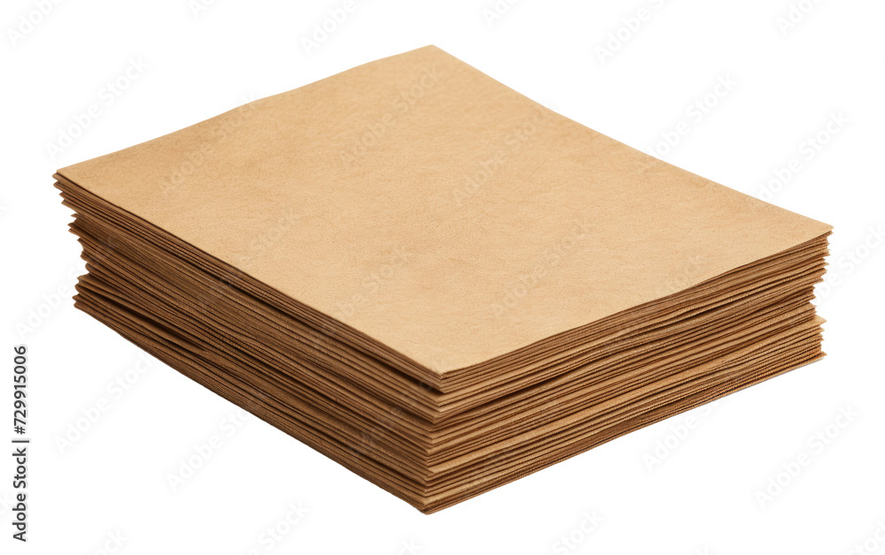 Brown Cardboard Paper Piece with an Intricate Blend of Earthy Patterns on a White or Clear Surface PNG Transparent Background. Brown Cardboard Paper Piece with an Intricate Blend of Earthy Patterns on a White or Clear Surface PNG Transparent Background.