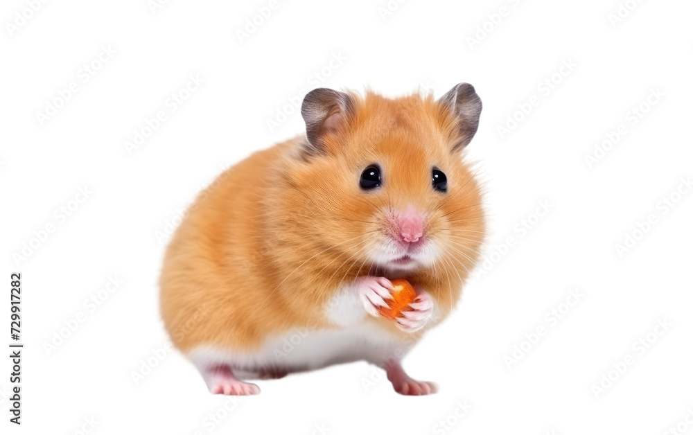 Cute Hamster, A Small Companion with a Giant Capacity for Love on a White or Clear Surface PNG Transparent Background. Cute Hamster, A Small Companion with a Giant Capacity for Love on a White or Clear Surface PNG Transparent Background.