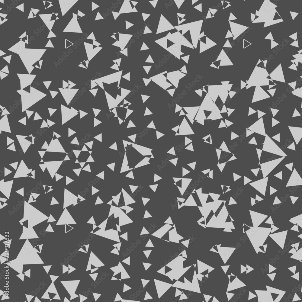 Seamless patterns with triangles white.