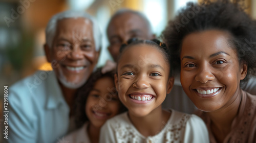 Family Affair: Generations gather, their beaming smiles capturing the warmth of a family birthday party