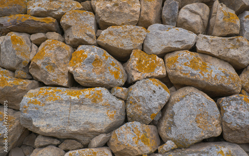 Obraz na płótnie Walls made of stone , stone background. w salonie