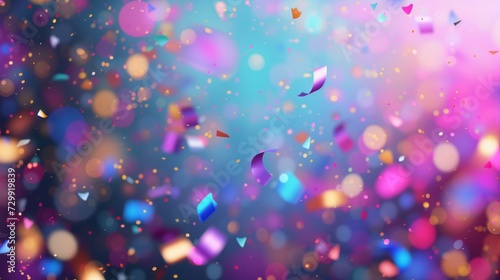 background with confetti