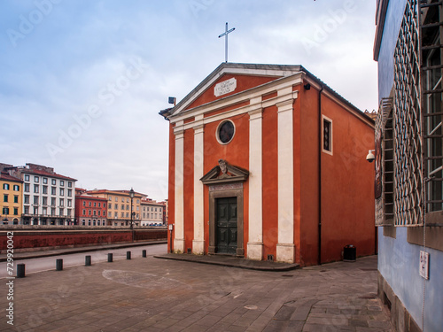 Italia, Toscana, la città di Pisa. Chiesa di Santa Cristina.