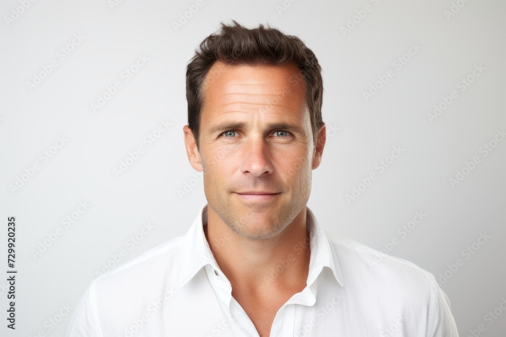Portrait of a handsome young man looking at camera over grey background Portrait of a handsome young man looking at camera over grey background
