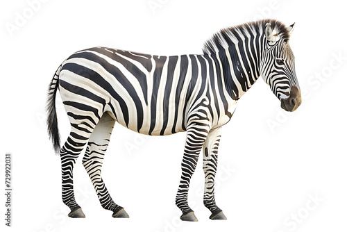 Zebra on transparent background PNG