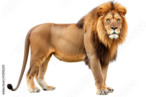Elegant lion on transparent background PNG