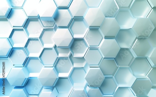 abstract white background with white hexagons