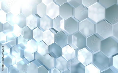 abstract white background with white hexagons
