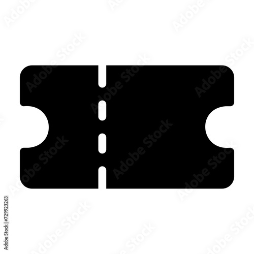 ticket glyph icon