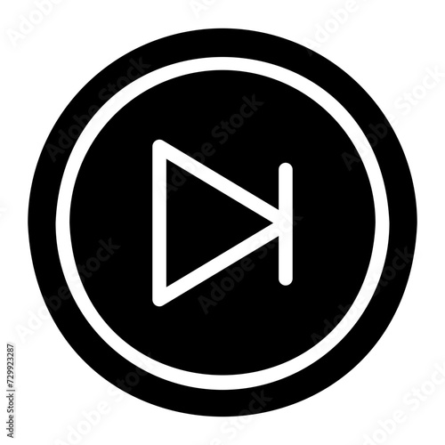 fast foward glyph icon