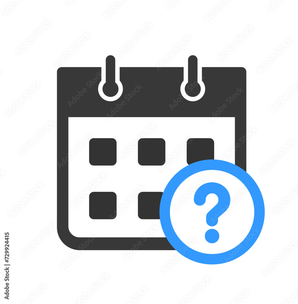 Calendar Deadline with Question Mark. Stock illustration. Calendar Deadline with Question Mark. Stock illustration.