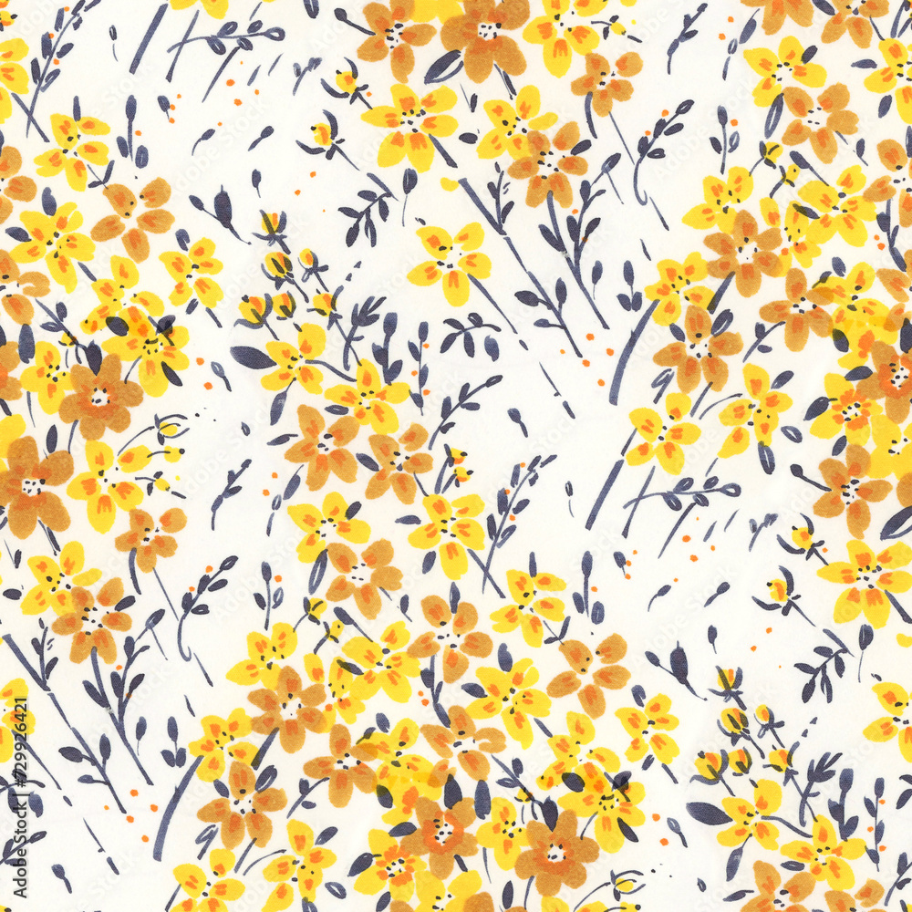 Seamless pattern with flowers. Drawing with markers. Seamless pattern with flowers. Drawing with markers.