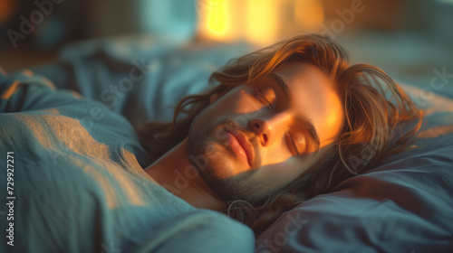 Jeune homme tombant de sommeil de bon matin après une nuit d'insomnie