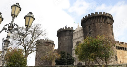 Castel Nuovo or Maschio Angioino is medieval and Renaissance castle photo