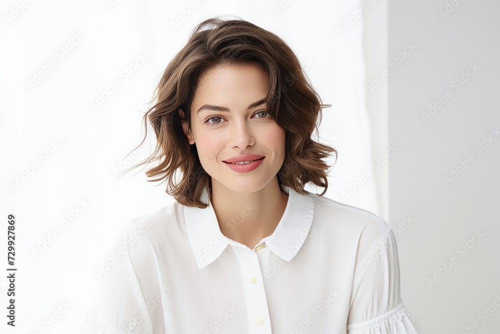 Portrait of beautiful young business woman, isolated on white background. Portrait of beautiful young business woman, isolated on white background.