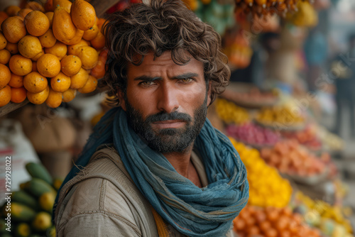 A genuine moment of an informal worker on the job, representing the unglamorous side of labor. Concept of labor diversity and everyday struggles. Generative Ai. photo