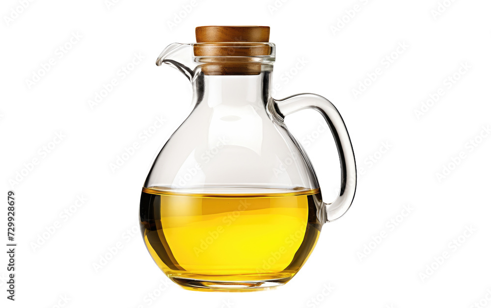 Pour, Dress, and Cook with Ease Using a Reliable and Stylish Olive Oil Dispenser on a White or Clear Surface PNG Transparent Background.