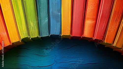 Scholarly Spectrum: An array of vibrant colors symbolizing diverse fields of ...