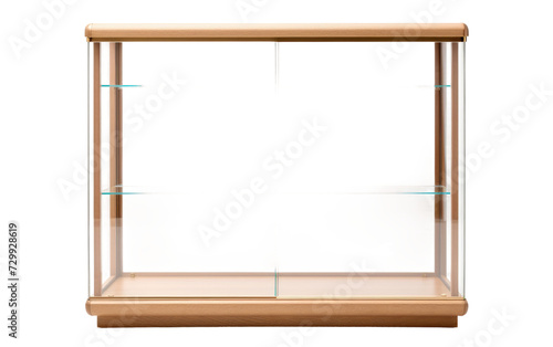 Industrial Charm with a Sturdy and Stylish Steel Display Cabinet on a White or Clear Surface PNG Transparent Background.