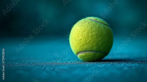 Tennis Elegance: Crisp lines and tennis ball motifs exude the grace and precision of tennis © olegganko