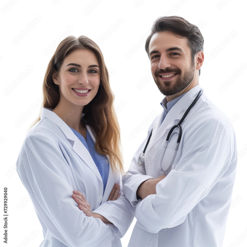 isolated medical team in medical coats, transparent png isolated medical team in medical coats, transparent png