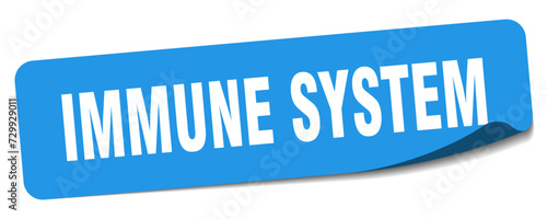 immune system sticker. immune system label