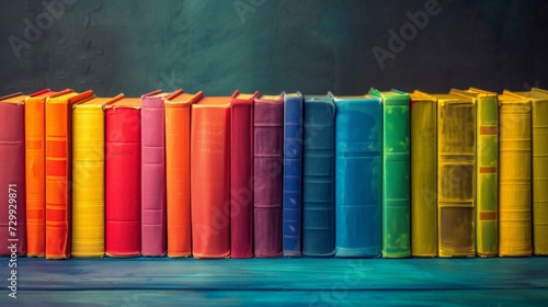 Scholarly Spectrum: An array of vibrant colors symbolizing diverse fields of ...
