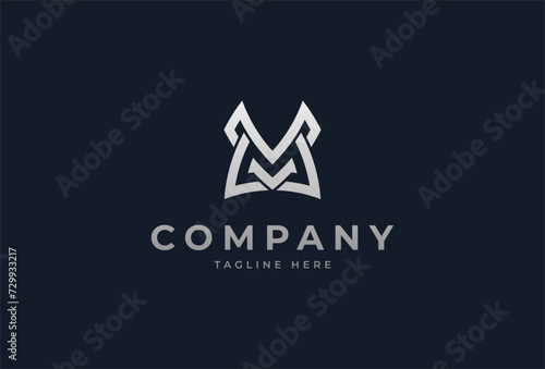Initial MV or VM Monogram Logo. modern letter M and V design logo inspiration. vector illustration