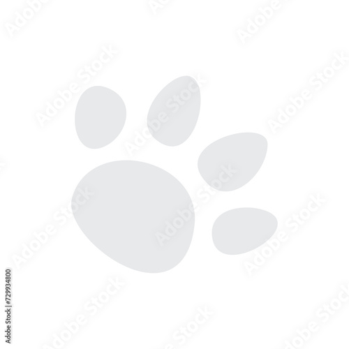 Cute cat paw print. Black, white cutie cat paw black and white colors. Sticker, wall art, background, kids room decoration. Cat cute face, portrait, kitten, pretty, cat, paw ,trail,pet, step