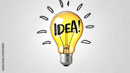 Illuminate Your Idea: Conceptual Bulb. Generative AI