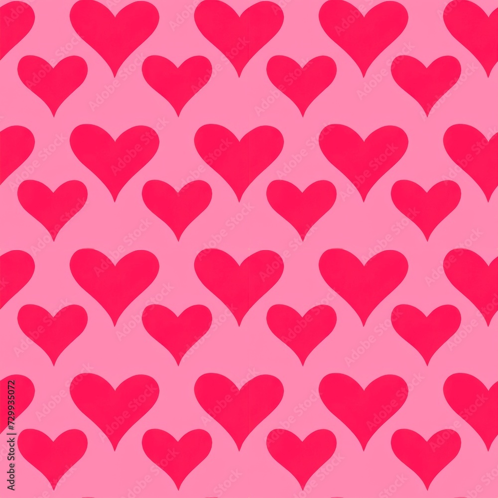 seamless pattern with hearts, pink heart pattern 