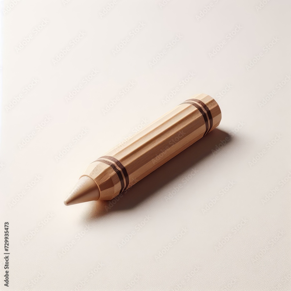 crayons on white background