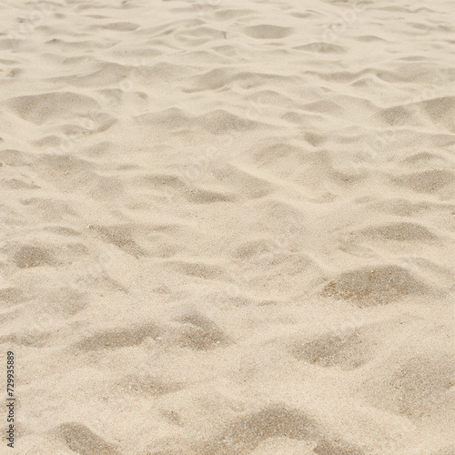 Soft blue ocean wave on fine sandy beach © ethgazer
