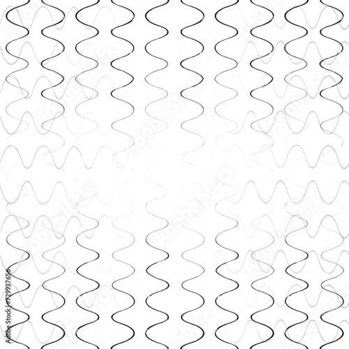 Vector seamless pattern. Modern stylish texture with wavy stripes. Geometric abstract background