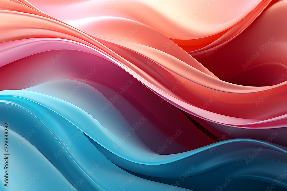 Soft and sleek abstract curves in pastel pink and blue tones with a modern feel Soft and sleek abstract curves in pastel pink and blue tones with a modern feel