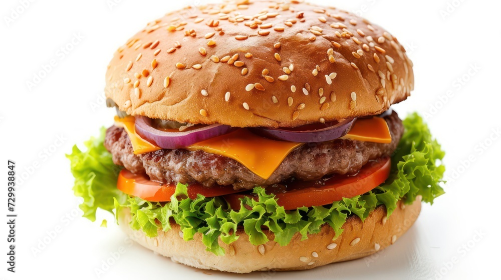 hamburger on a white background hamburger on a white background