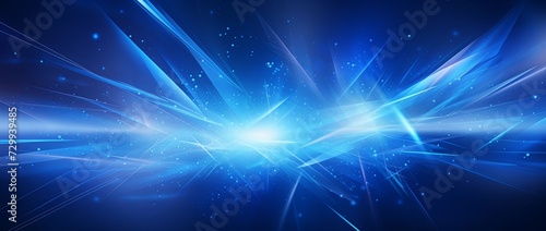 an abstract background with blue lights and blue electricity © EnelEva