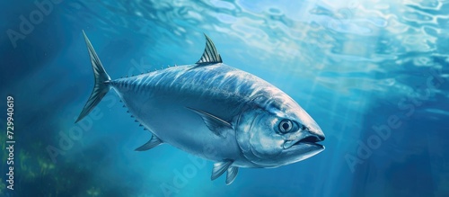 Thunnus is a type of fish from the Scombridae family that lives in the ocean. It is part of the Thunnini tribe.