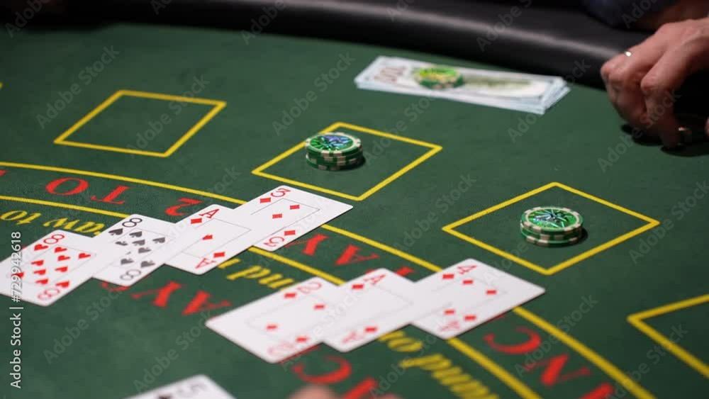 Poor handing of poker cards in a casino Poor handing of poker cards in a casino