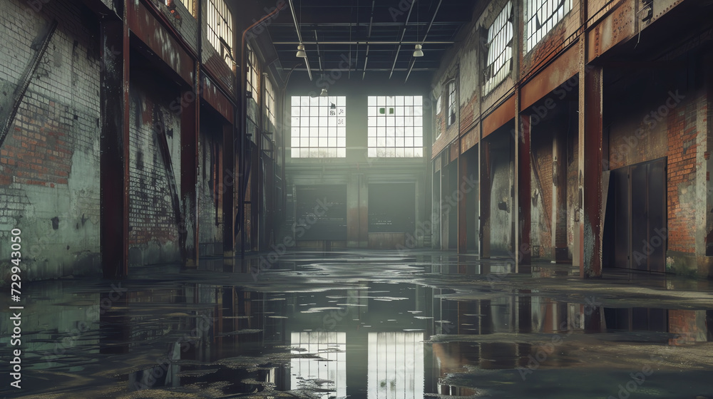 An Empty Building With Abundant Windows An Empty Building With Abundant Windows